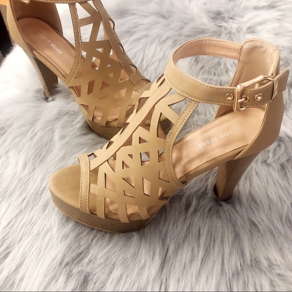 Tan Platform High Heel - Picture 4 of 4